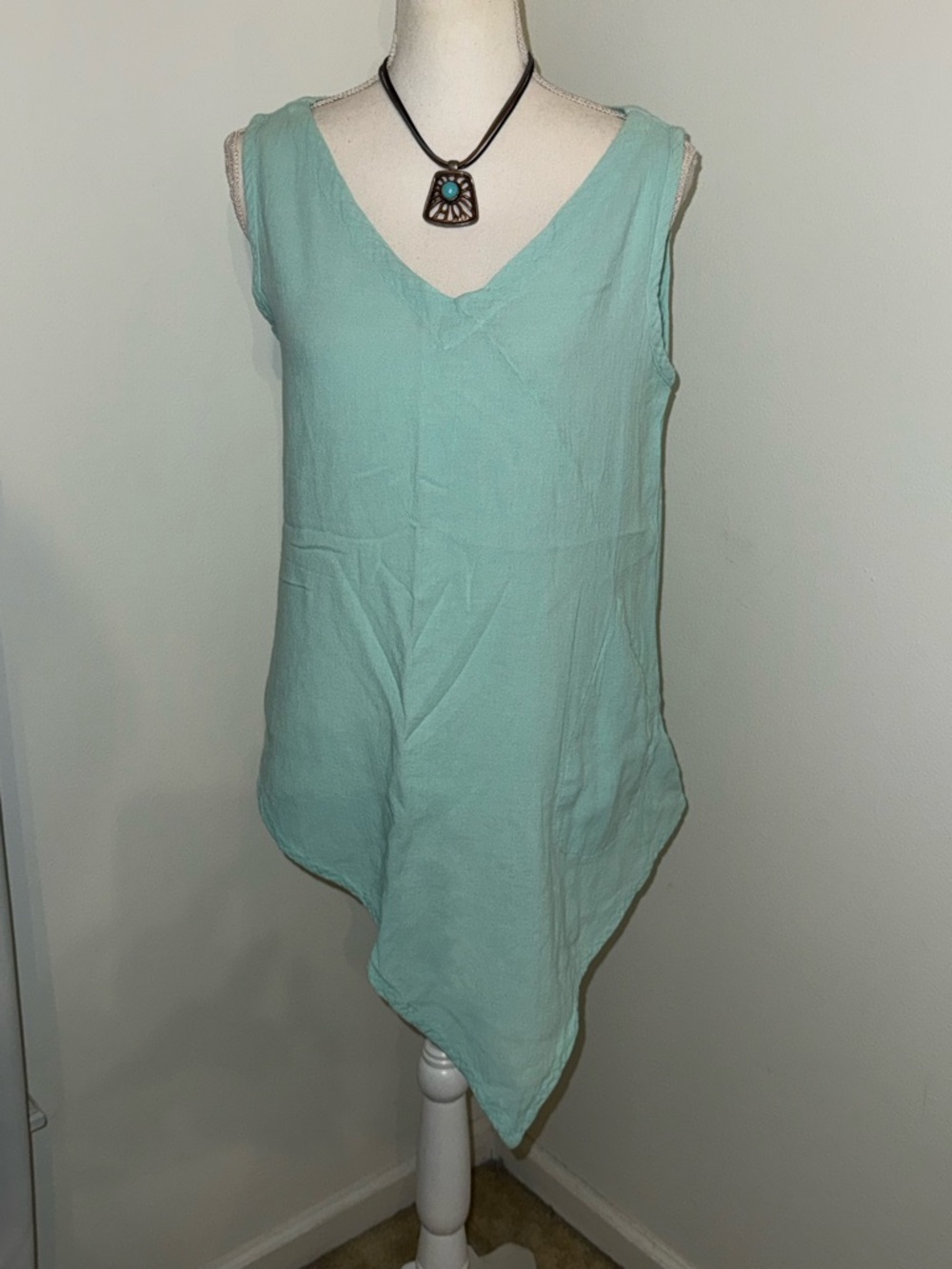 Oh My Gauze! Mint Green Sleeveless Tunic